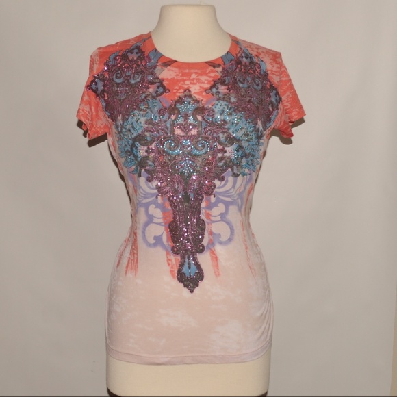 Angels & Diamonds L Soft Tee Short Sleeve 2269 - Picture 2 of 7